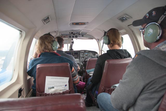 The cabin of our plane for the flight to Coldfoot Camp, AK