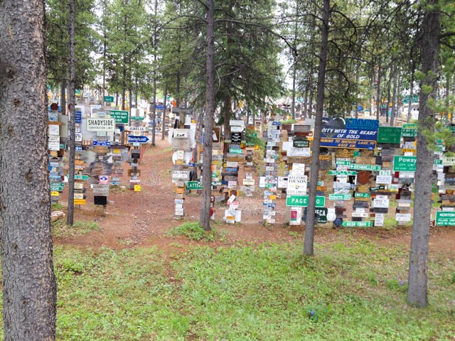 Sign Forest at Watson Lake, YT