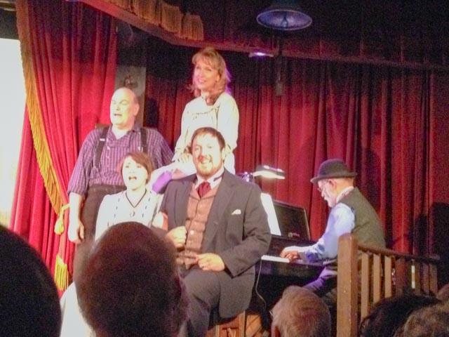 The cast of the show at the Palace Theater