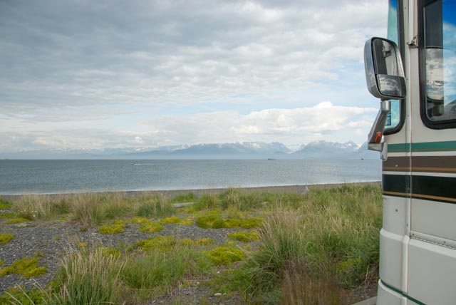 The view from the front of our motorhome. Wow!