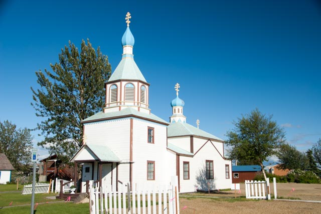 The historic Holy Assumption Orthodox Church was within a couple of blocks of our campsite.